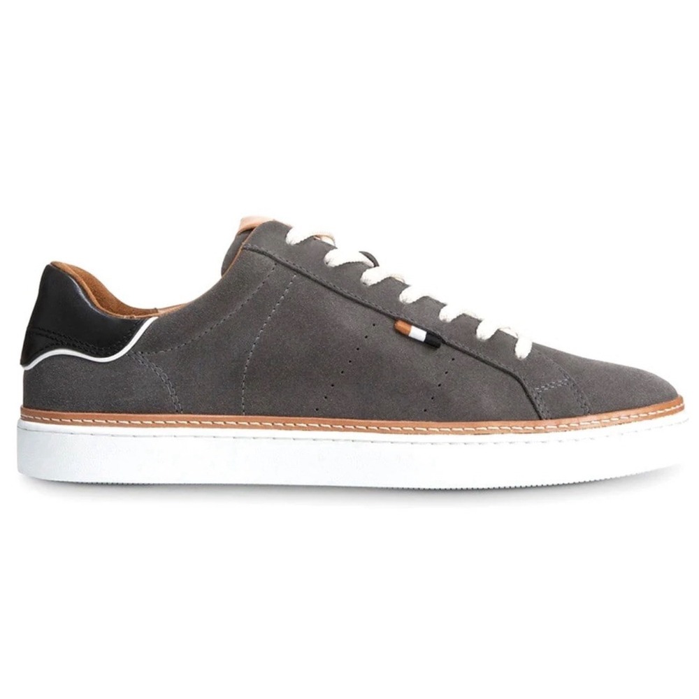Allen Edmonds "ALPHA" Lace-up Suede Men's Casual Sneakers Grey Size 9D New